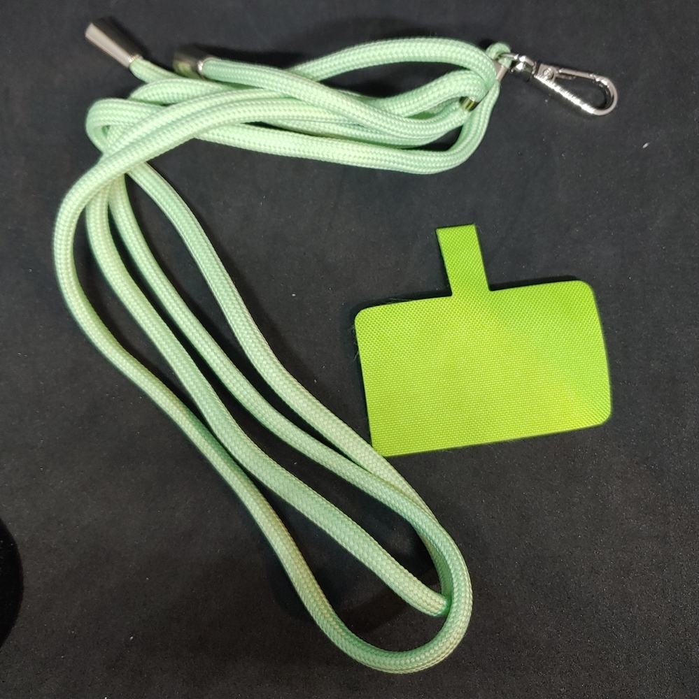 Cell Phone Lanyard Adjustable Strap Lime Green